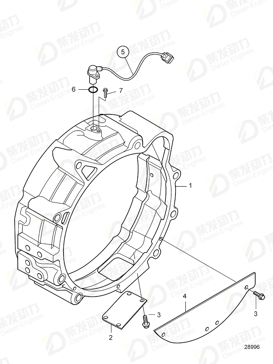volvo penta Flange screw 994442 Drawing volvo penta Flange screw 994442 Drawing